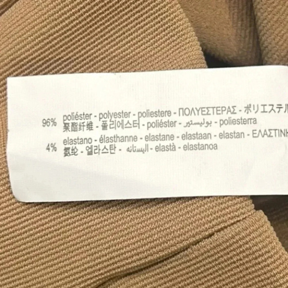 Zara Split Leg Hi-Rise Pull-On Legging Tan Size Small - Picture 12 of 14